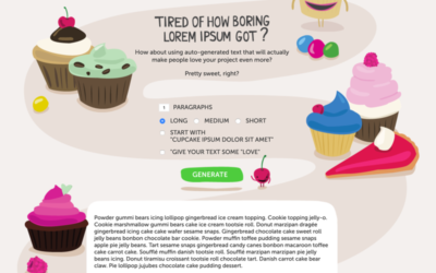 Cupcake Ipsum text!