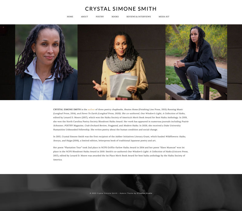 poet and author website